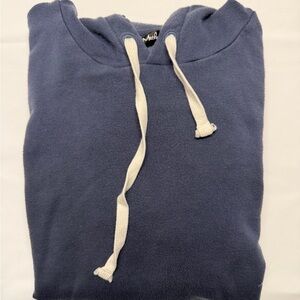 Travis Mathew Navy Pullover Crewneck with Cream Drawstrings